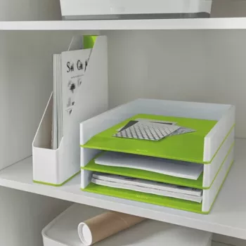 Leitz tijdschriftenverzamelaar WOW dual colour, groen, wit, kunststof, A4, 73 mm, 318 mm, 272 mm