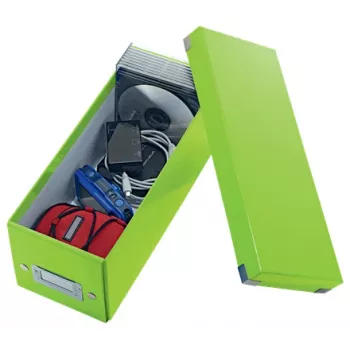 Leitz Click & Store WOW cd-opbergbox, groen, karton, 143 mm, 352 mm, 136 mm, 440 g