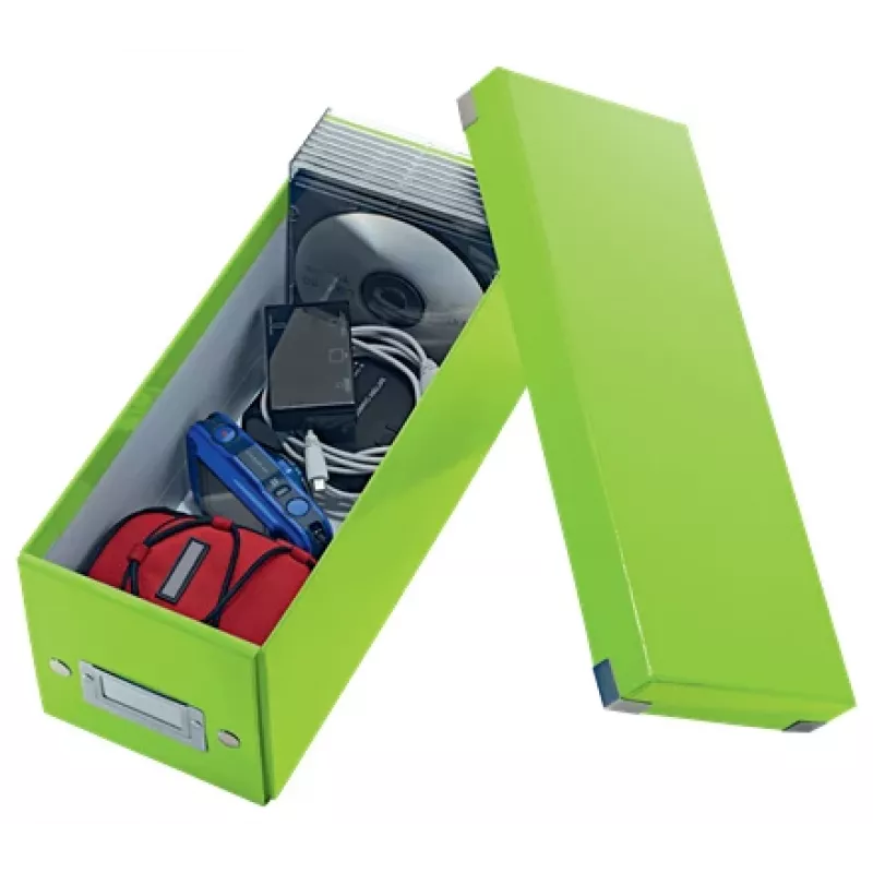 Leitz Click & Store WOW cd-opbergbox, groen, karton, 143 mm, 352 mm, 136 mm, 440 g