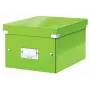 Leitz Click & Store WOW kleine opbergbox, opbergbox, groen, rechthoekig, karton, monochroom, binnen