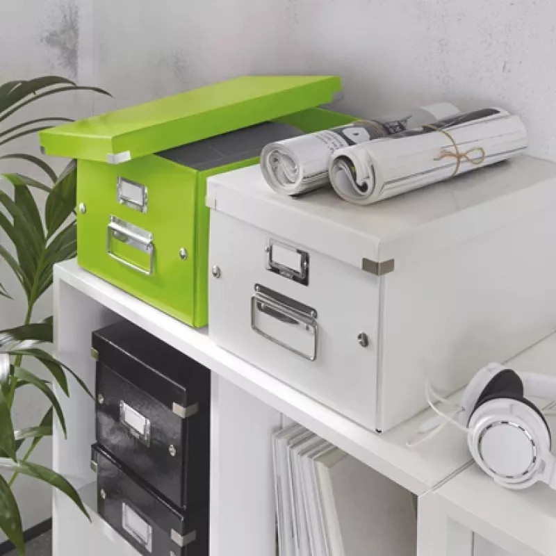 Leitz Click & Store WOW medium opbergbox, groen, karton, 281 mm, 370 mm, 200 mm, 900 g
