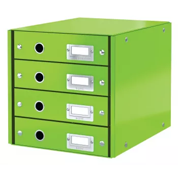 Leitz Click & Store WOW ladekast (4 laden), groen, karton, 286 mm, 356 mm, 282 mm