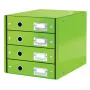 Leitz Click & Store WOW ladekast (4 laden), groen, karton, 286 mm, 356 mm, 282 mm