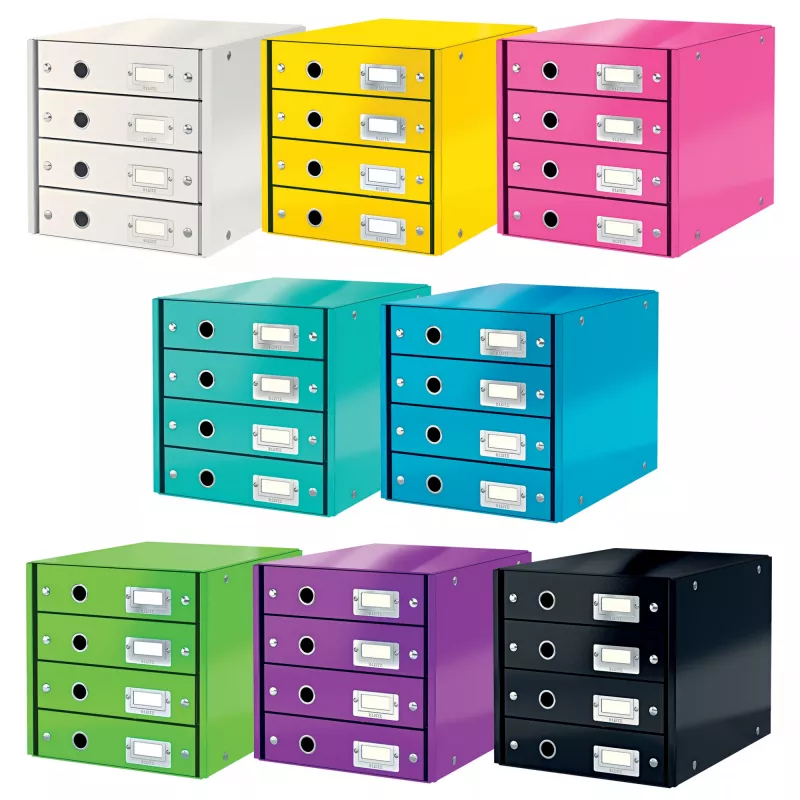 Leitz Click & Store WOW ladekast (4 laden), groen, karton, 286 mm, 356 mm, 282 mm