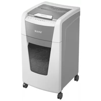 Leitz IQ Autofeed Office 300 papiervernietiger P5, microsnede, 22 cm, 2 x 15 mm, 60 L, 700 vel, 55 dB