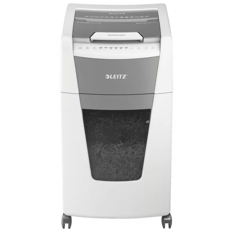 Leitz IQ Autofeed Office 300 papiervernietiger P5, microsnede, 22 cm, 2 x 15 mm, 60 L, 700 vel, 55 dB