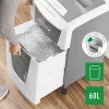 Leitz IQ Autofeed Office 300 papiervernietiger P5, microsnede, 22 cm, 2 x 15 mm, 60 L, 700 vel, 55 dB