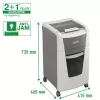 Leitz IQ Autofeed Office 300 papiervernietiger P5, microsnede, 22 cm, 2 x 15 mm, 60 L, 700 vel, 55 dB