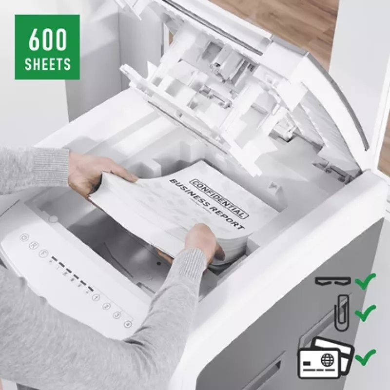 Leitz IQ Autofeed Office Pro 600 automatische papiervernietiger P4