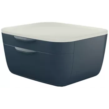 Leitz Cosy ladekast, 2 laden, polystyreen (PS), zwart, wit, 1 stuk, 251 mm, 143 mm
