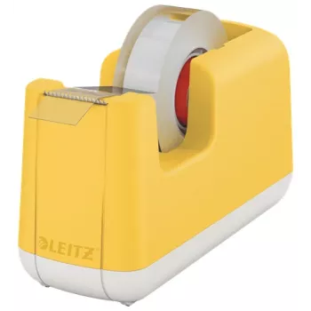 Leitz Cosy tafelafroller, 1,9 cm, 33 m, acrylonitril-butadieen-styreen (ABS), geel, 75 mm, 56 mm
