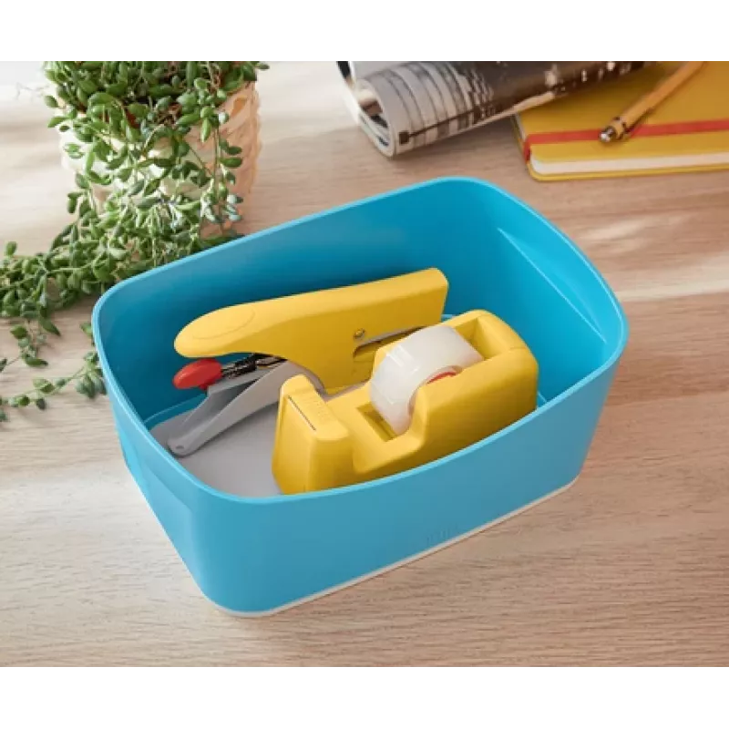 Leitz Cosy tafelafroller, 1,9 cm, 33 m, acrylonitril-butadieen-styreen (ABS), geel, 75 mm, 56 mm