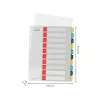 Leitz Cosy 1-10 bedrukbaar register, PP, numeriek tabregister, polypropyleen (PP), staand, A4 maxi, 245 mm, 305 mm