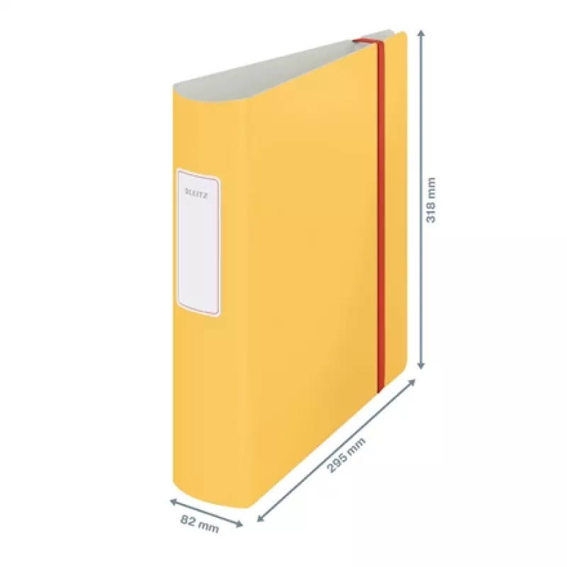 Leitz 180° Active Cosy ordner 80 mm, A4, polyfoam, geel, 500 vel, 80 g/m², 8,2 cm