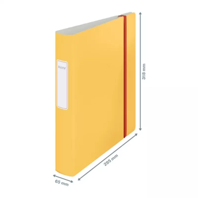 Leitz 180° Active Cosy ordner 60 mm, A4, polyfoam, geel, 350 vel, 80 g/m², 6,5 cm