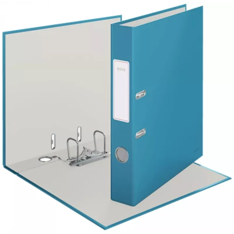 Leitz 180° Cosy hefboomordner Soft Touch 50mm, A4, karton, blauw, gestructureerd oppervlak, 350 vel, 80 g/m²