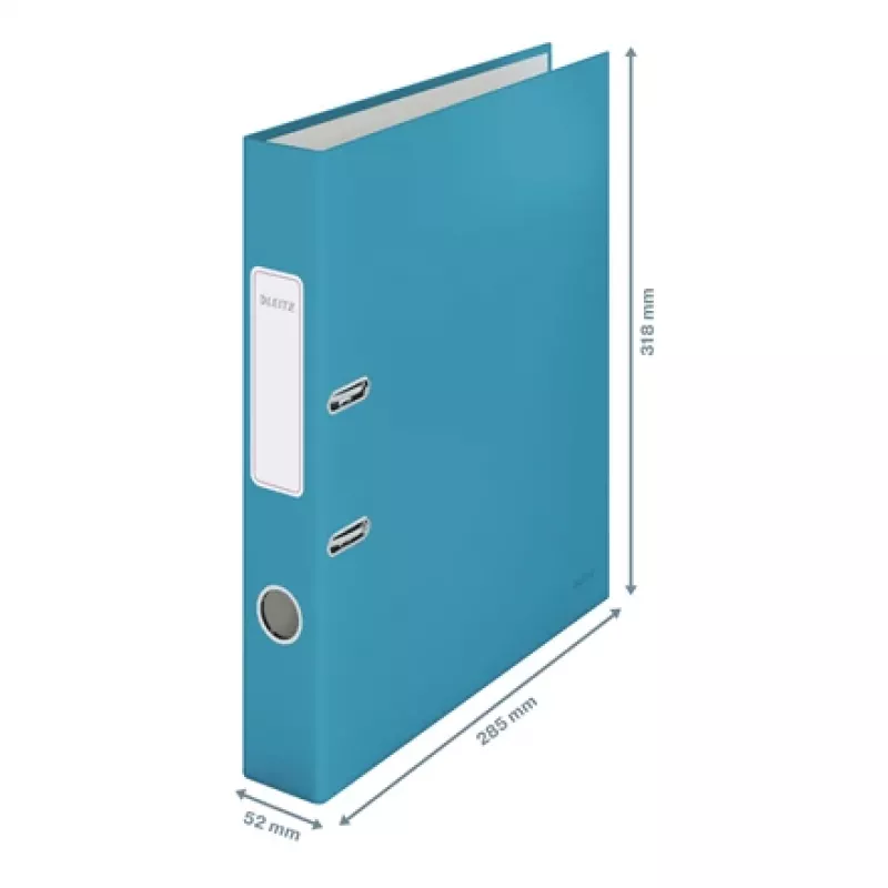 Leitz 180° Cosy hefboomordner Soft Touch 50mm, A4, karton, blauw, gestructureerd oppervlak, 350 vel, 80 g/m²