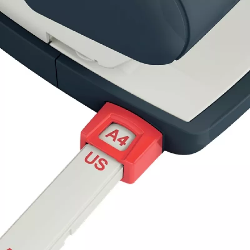 Leitz Cosy perforator 2-gaats 30 vel, geel, kunststof, 8 cm, 5,5 mm, A4