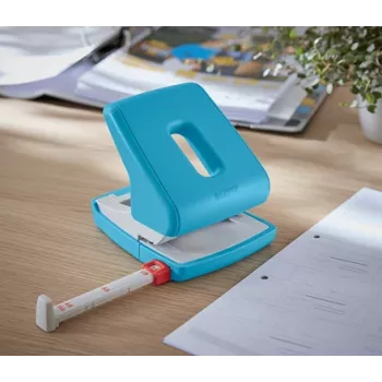 Leitz Cosy perforator 2-gaats 30 vel, 30 vel, blauw, kunststof, 8 cm, 5,5 mm, A4