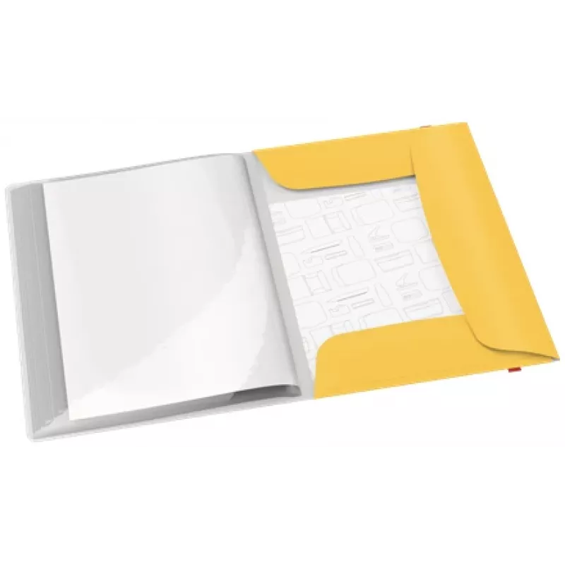 Leitz Cosy Mobile displayboek Plus, geel, polypropyleen (PP), 20 hoesjes, staand, A4, 231 mm