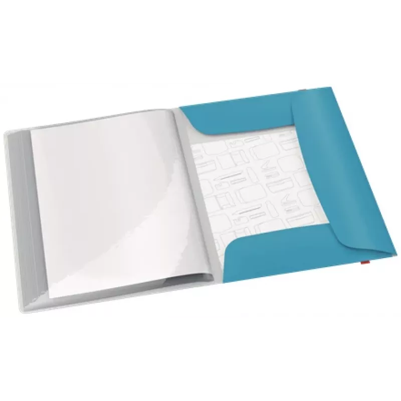 Leitz Cosy Mobile displayboek Plus, blauw, polypropyleen (PP), 20 hoesjes, staand, A4, 231 mm