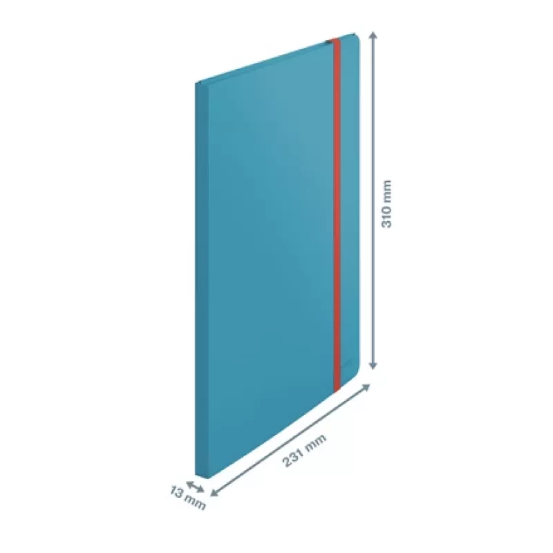Leitz Cosy Mobile displayboek Plus, blauw, polypropyleen (PP), 20 hoesjes, staand, A4, 231 mm