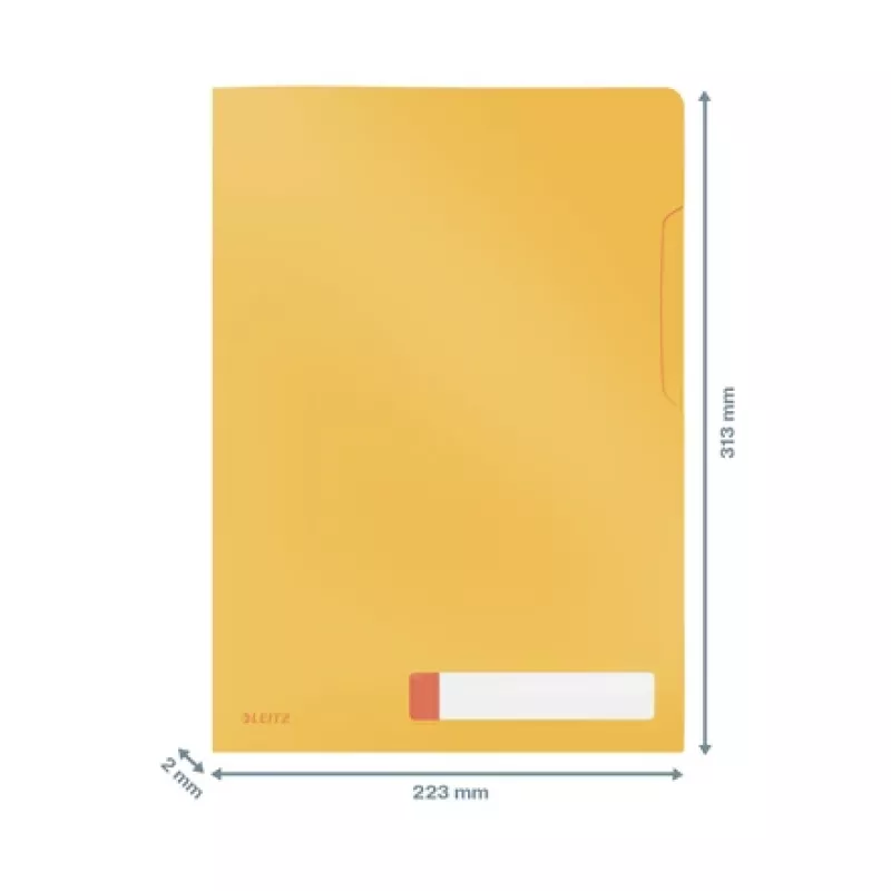 Leitz Cosy showmap, gewone documentenmap, A4, polypropyleen (PP), geel, mat, staand