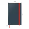 Leitz Cosy notebook Soft Touch gelinieerd met hardcover, effen, zwart, A5, 80 vel, mat, 100 g/m²