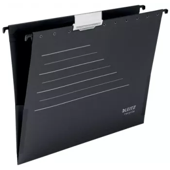 Leitz Alpha® Recycle kartonnen hangmap, A4, zwart, karton, 80 g/m², 150 vel, 348 mm