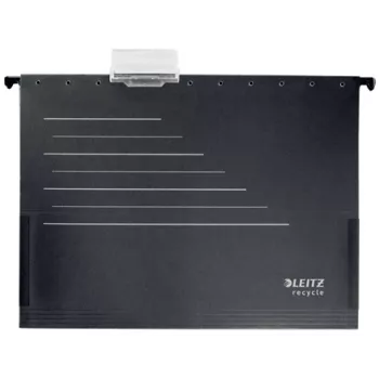 Leitz Alpha® Recycle kartonnen hangmap, A4, zwart, karton, 80 g/m², 150 vel, 348 mm