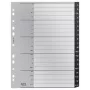 Leitz 12070000 tabregister alfabetisch tabregister polypropyleen (PP) zwart, wit