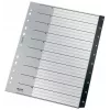 Leitz Recycle index, PP, extra breed, numeriek register, polypropyleen (PP), zwart, wit, staand, A4 maxi, 160 g/m²