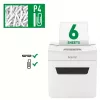 Leitz IQ Protect Premium papierversnipperaar 6X P4, 4 x 40 mm, 10 L, 100 vel, 55 dB, touch, 6 vel