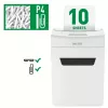 Leitz IQ Protect Premium papierversnipperaar 10X P4, 4 x 40 mm, 18 L, 150 vel, 55 dB, touch, 10 vel