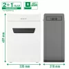 Leitz IQ Protect Premium papierversnipperaar 10X P4, 4 x 40 mm, 18 L, 150 vel, 55 dB, touch, 10 vel