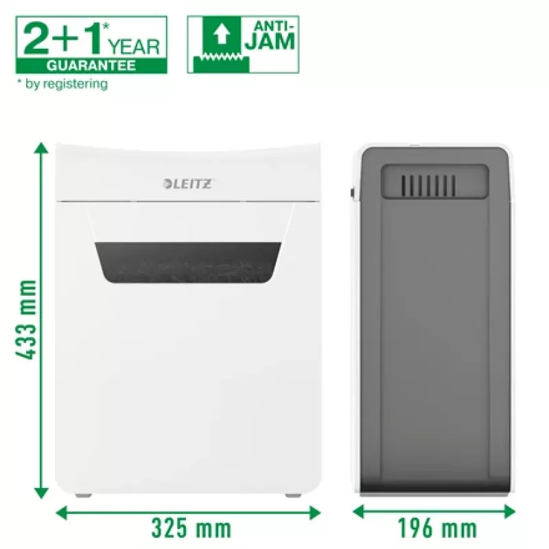 Leitz IQ Protect Premium papierversnipperaar 4M P5, microsnede, 2 x 15 mm, 14 L, 150 vel, 55 dB, touch