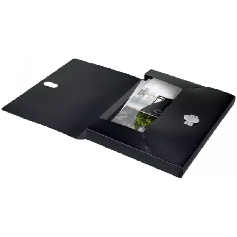 Leitz Recycle box file, handtekeningenmap, A4, polypropyleen (PP), zwart, mat, 250 vel