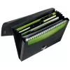 Leitz Recycle uitschuifbare concertinamap, handtekeningenmap, A4, polypropyleen (PP), zwart, glanzend, 250 vel