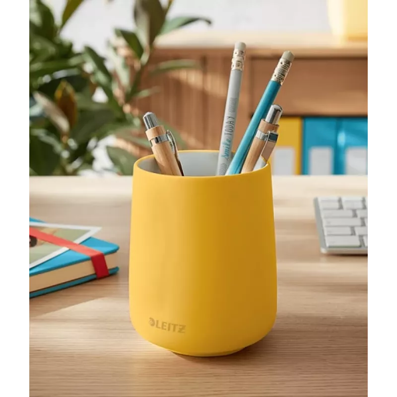 Leitz Cosy pennenbeker, geel, keramiek, jongen/meisje, 8,7 cm, 105 mm, 240 g