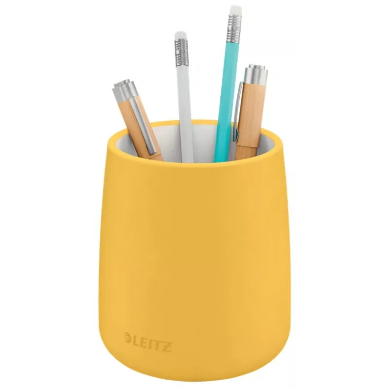 Leitz Cosy pennenbeker, geel, keramiek, jongen/meisje, 8,7 cm, 105 mm, 240 g