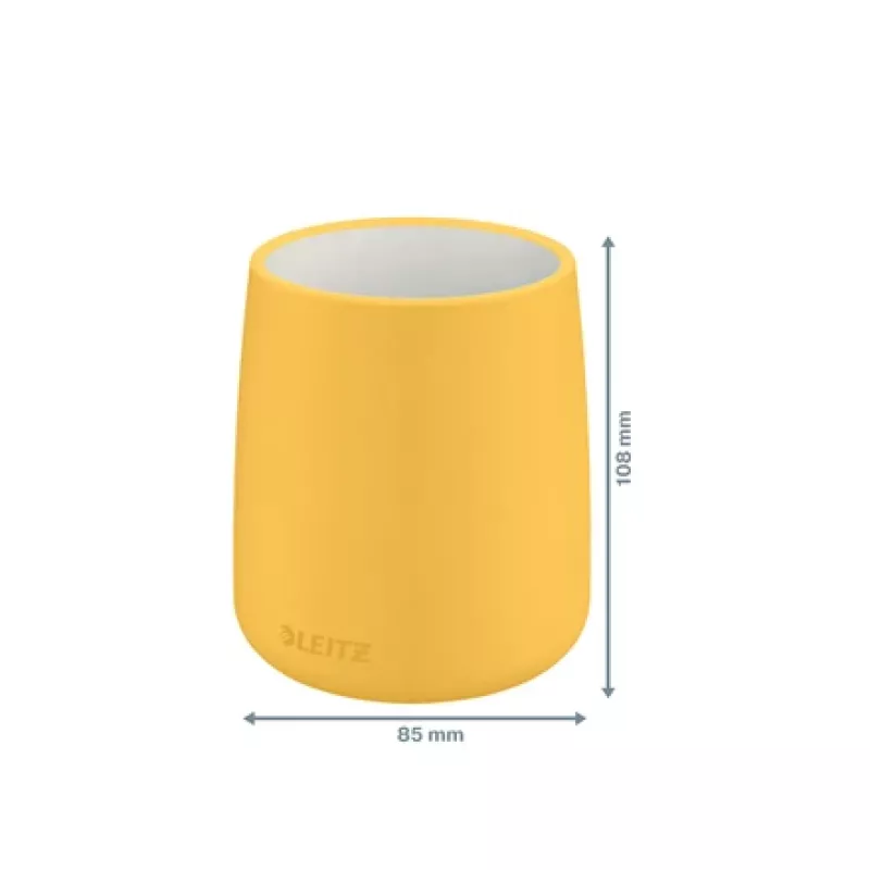 Leitz Cosy pennenbeker, geel, keramiek, jongen/meisje, 8,7 cm, 105 mm, 240 g
