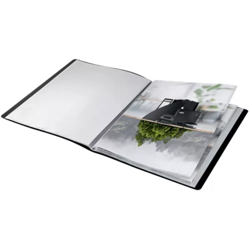 Leitz Recycle displayboek, zwart, polypropyleen (PP), 40 vakken, staand, A4, 231 mm