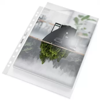 Leitz Recycle A4 maxi-pocket, 210 x 297 mm (A4), transparant, polypropyleen (PP), mat, staand, 0,1 mm