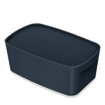 Leitz MyBox Cosy Small met deksel, opbergbox, opbergbox, grijs, rechthoekig, kunststof, effen, binnen
