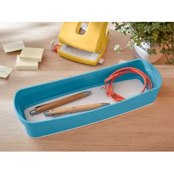 Leitz MyBox Cosy organizerschaal lang, opbergen, opbergbox, blauw, rechthoekig, kunststof, monochroom, 307 mm