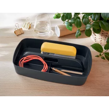 Leitz MyBox Cosy opbergschaal met handgreep small, opbergen, grijs, kunststof, 307 mm, 181 mm, 56 mm, 300 g
