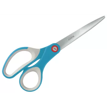 Leitz Cosy Titanium kantoor schaar 205 mm, volwassenen, rechte snede, enkel, blauw, roestvrij staal, kantoor schaar