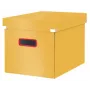 Leitz Click & Store Cosy Cube Large opbergbox, opbergbox, geel, rechthoekig, karton, effen, binnen