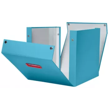 Leitz Click & Store Cosy Cube Large opbergbox, opbergbox, blauw, rechthoekig, karton, effen, binnen