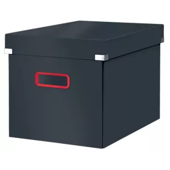 Leitz Click & Store Cosy Cube Large opbergbox, opbergbox, grijs, rechthoekig, karton, monochroom, binnen